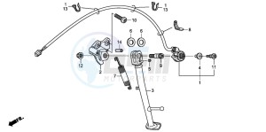 CBR600RR drawing STAND