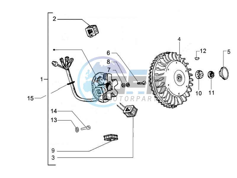 Flywheel magneto