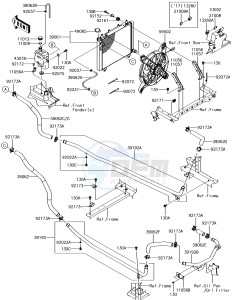 MULE PRO-DXT KAF1000BJF EU drawing Radiator