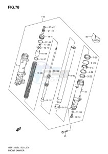 GSF-1250S BANDIT EU drawing FRONT DAMPER