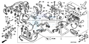 CB1000RA9 UK - (E / ABS MPH) drawing WIRE HARNESS