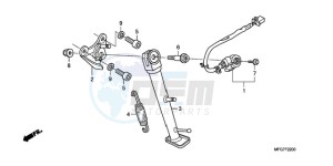 CB600F39 France - (F / CMF ST 25K) drawing STAND