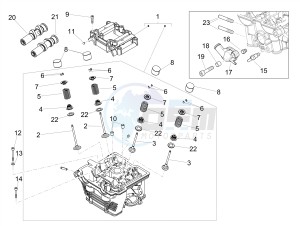 RX 125 E4 (APAC) drawing Cylinder head - valves