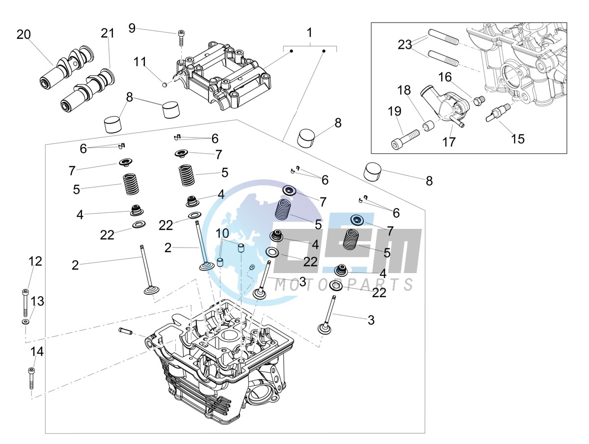 Cylinder head - valves