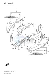 GSX-R1000R EU drawing AIR INTAKE PIPE