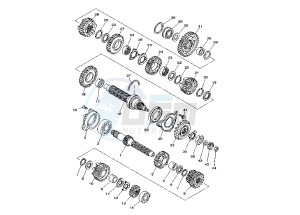 TDM 900 drawing TRANSMISSION