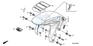 CBR600RR9 Europe Direct - (ED / MK) drawing FRONT FENDER