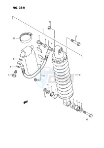 RM80 (E3) drawing REAR SHOCK ABSORBER (MODEL K)