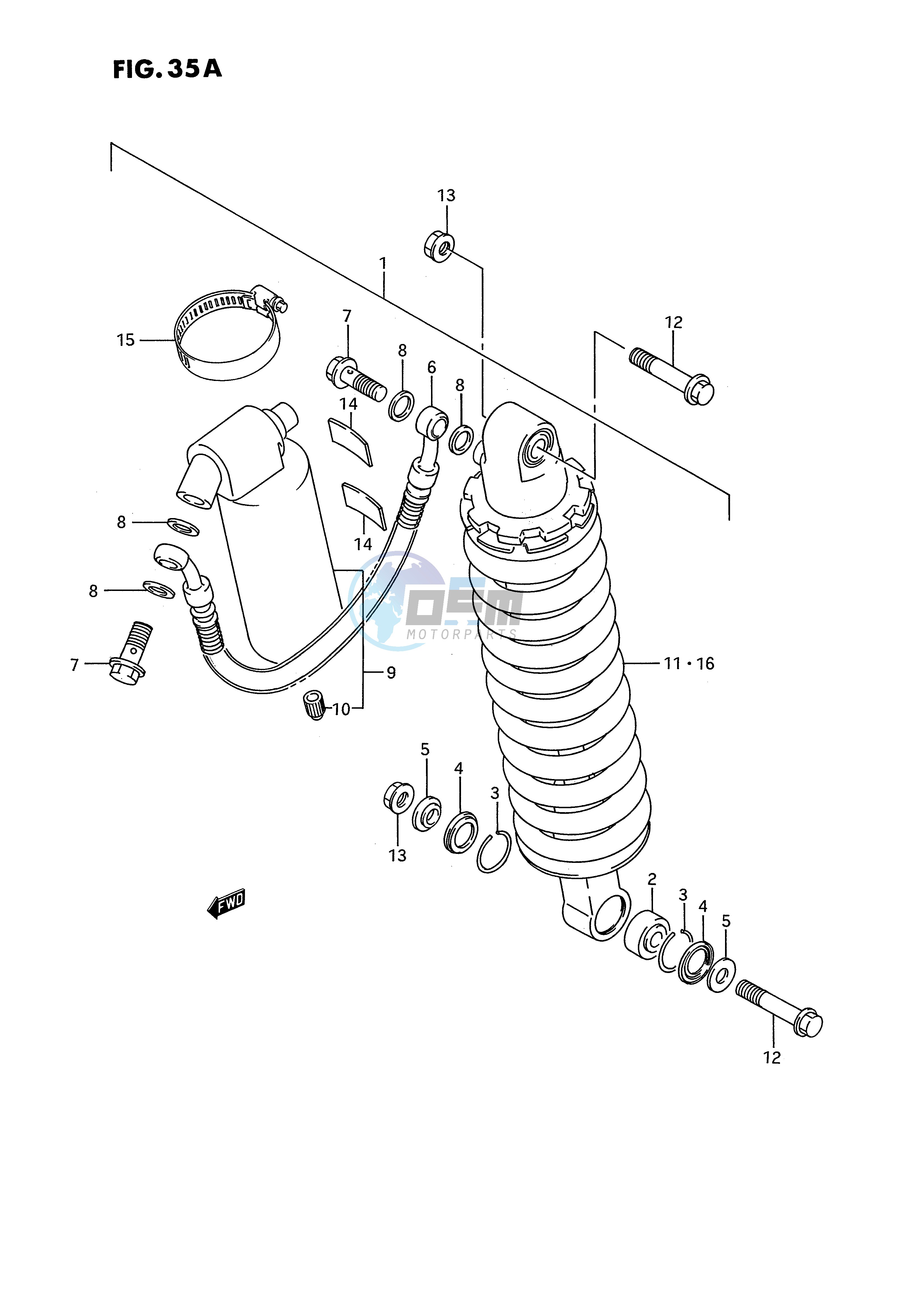 REAR SHOCK ABSORBER (MODEL K)