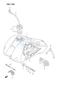 DS80 (E3) drawing FUEL TANK (MODEL R S)