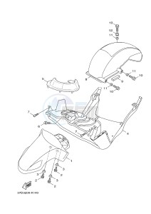 YW125 YW125CB (37D5) drawing FRONT FENDER