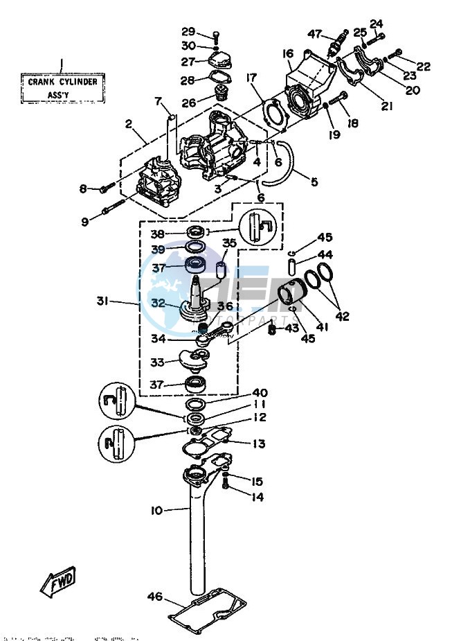 CYLINDER--CRANKCASE