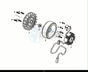 CROX 50 (AE05WB-EU) (E5) (M1) drawing AC GEN. ASSY