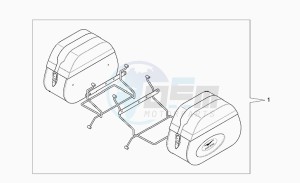 California 1100 Stone Special Sport drawing Side cases