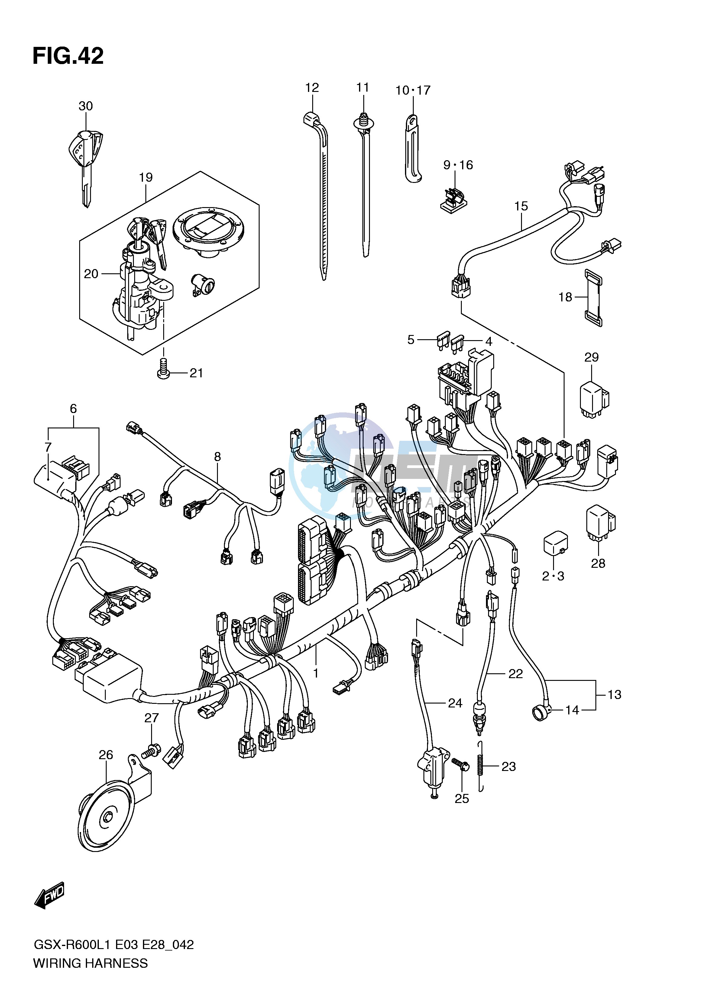 WIRING HARNESS (GSX-R600L1 E28)