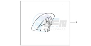 CBR1000RR9 Europe Direct - (ED / MME) drawing CARBON FIBER FRONT FENDER