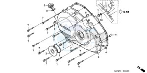 VFR800A9 UK - (E / ABS MME TWO) drawing RIGHT CRANKCASE COVER