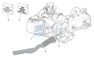 Scarabeo 100 4T e3 drawing Engine