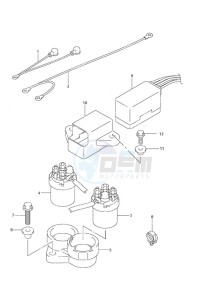 DF 30 drawing PTT Relay Remote Control w/Power Tilt