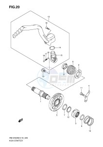 RM-Z450 (E19) drawing KICK STARTER (RM-Z450K8 K9)