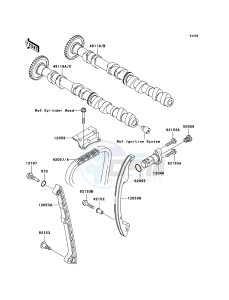 JET SKI STX-15F JT1500A7F FR drawing Camshaft(s)/Tensioner