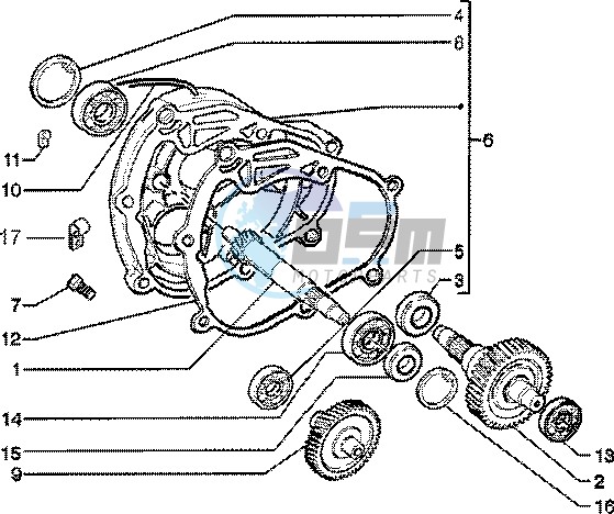 Rear wheel shaft