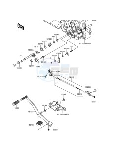 VULCAN_1700_VOYAGER_ABS VN1700BGF GB XX (EU ME A(FRICA) drawing Gear Change Mechanism