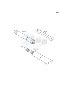 KLX450R KLX450AHF EU drawing Owner's Tools