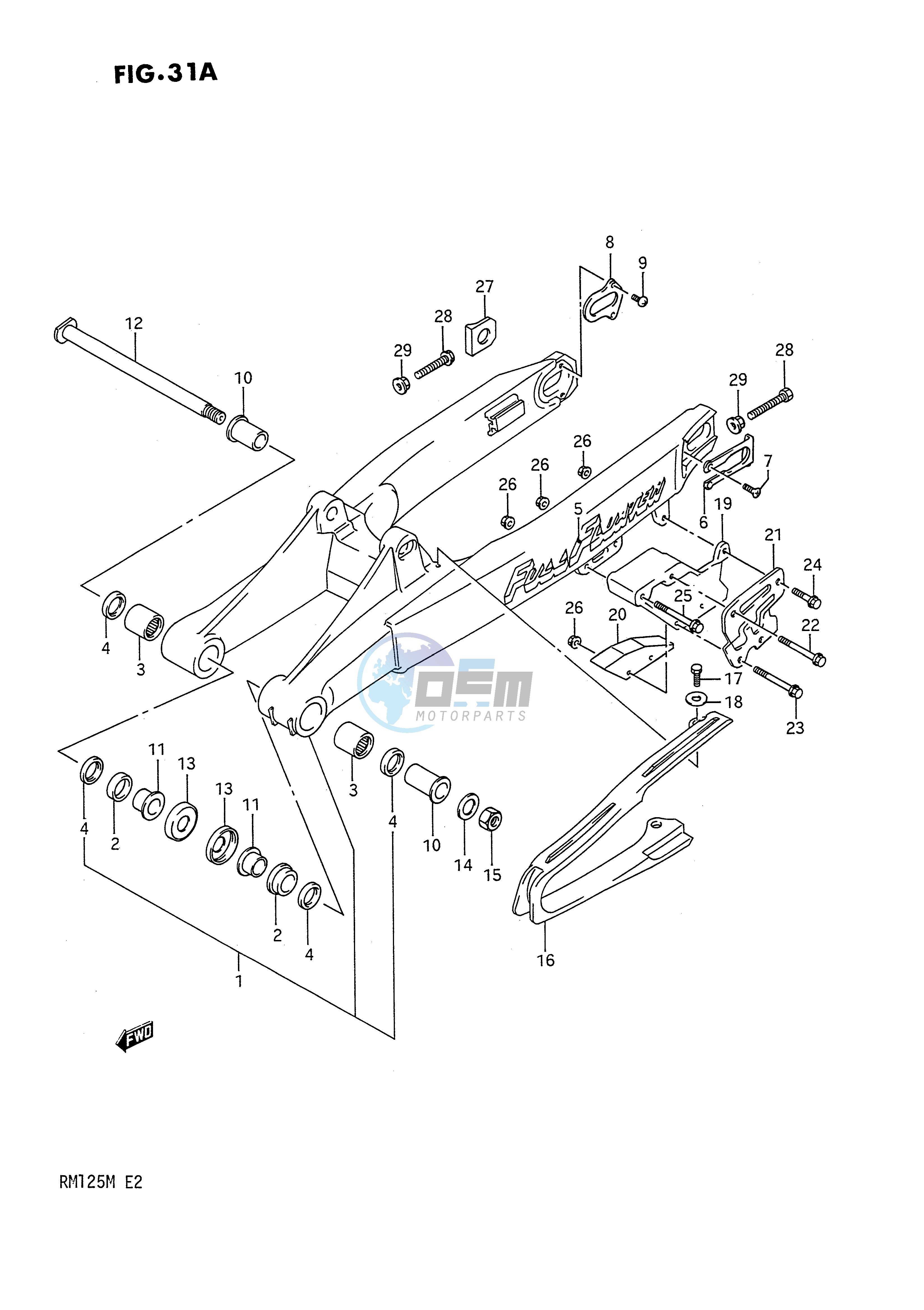 REAR SWINGING ARM (MODEL L)