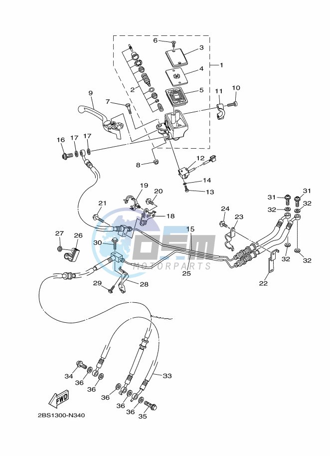 FRONT MASTER CYLINDER