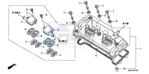 CBF1000A F / CMF drawing CYLINDER HEAD COVER