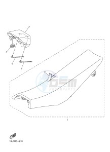 YZ250F (1SM1 1SM2 1SM3 1SM4) drawing SEAT