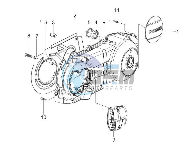 Crankcase cover - Crankcase cooling