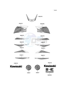 KSF 50 B [KFX50] (B7F-B9S) B9S drawing DECALS-- RED- --- B9F- --- US- -