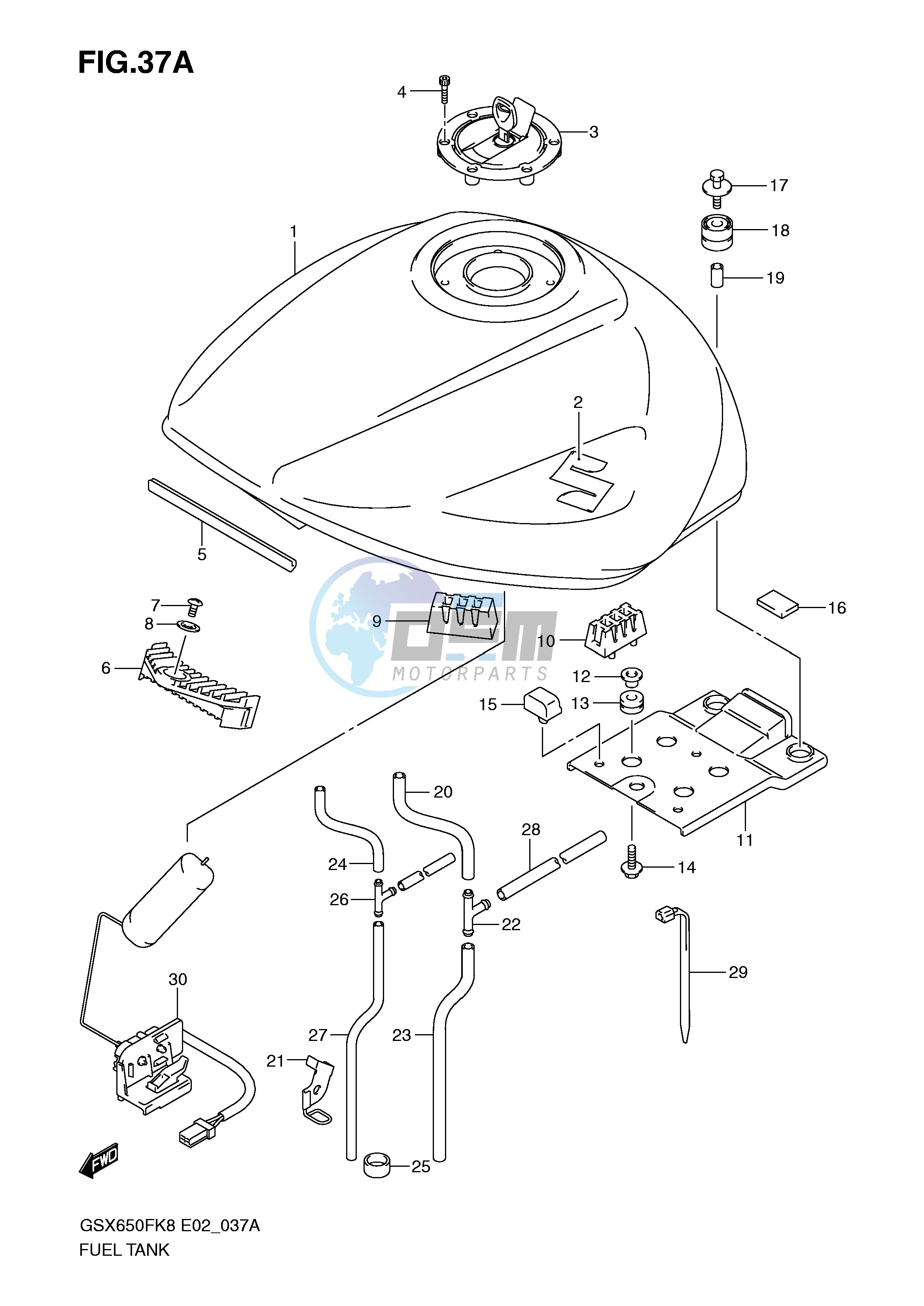 FUEL TANK (MODEL K9)