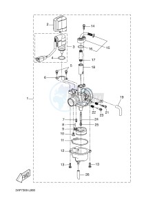 YN50E (2DK1 2DK1 2DK1 2DK1) drawing CARBURETOR