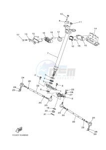 YFM450FWA YFM450DF GRIZZLY 450 IRS (1CUR) drawing STEERING