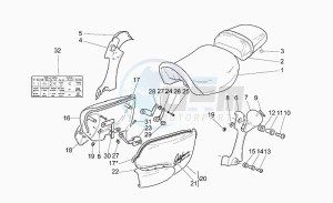 California 1100 Stone Special Sport drawing Saddle