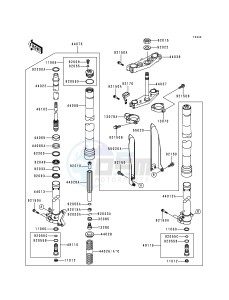 KX 250 L [KX250] (L2) [KX250] drawing FRONT FORK