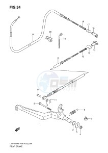 LT-F400 (P28-P33) drawing REAR BRAKE