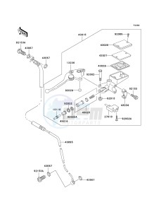 ZR 1200 A [ZRX1200R] (A4-A5) drawing CLUTCH MASTER CYLINDER