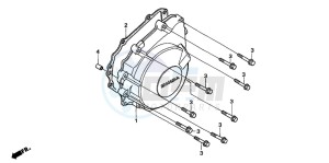 CBF600N drawing GENERATOR COVER (CBF600S6/SA6/N6/NA6)