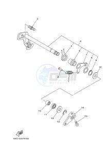 MT07 700 (1WS6 1WS8) drawing SHIFT SHAFT