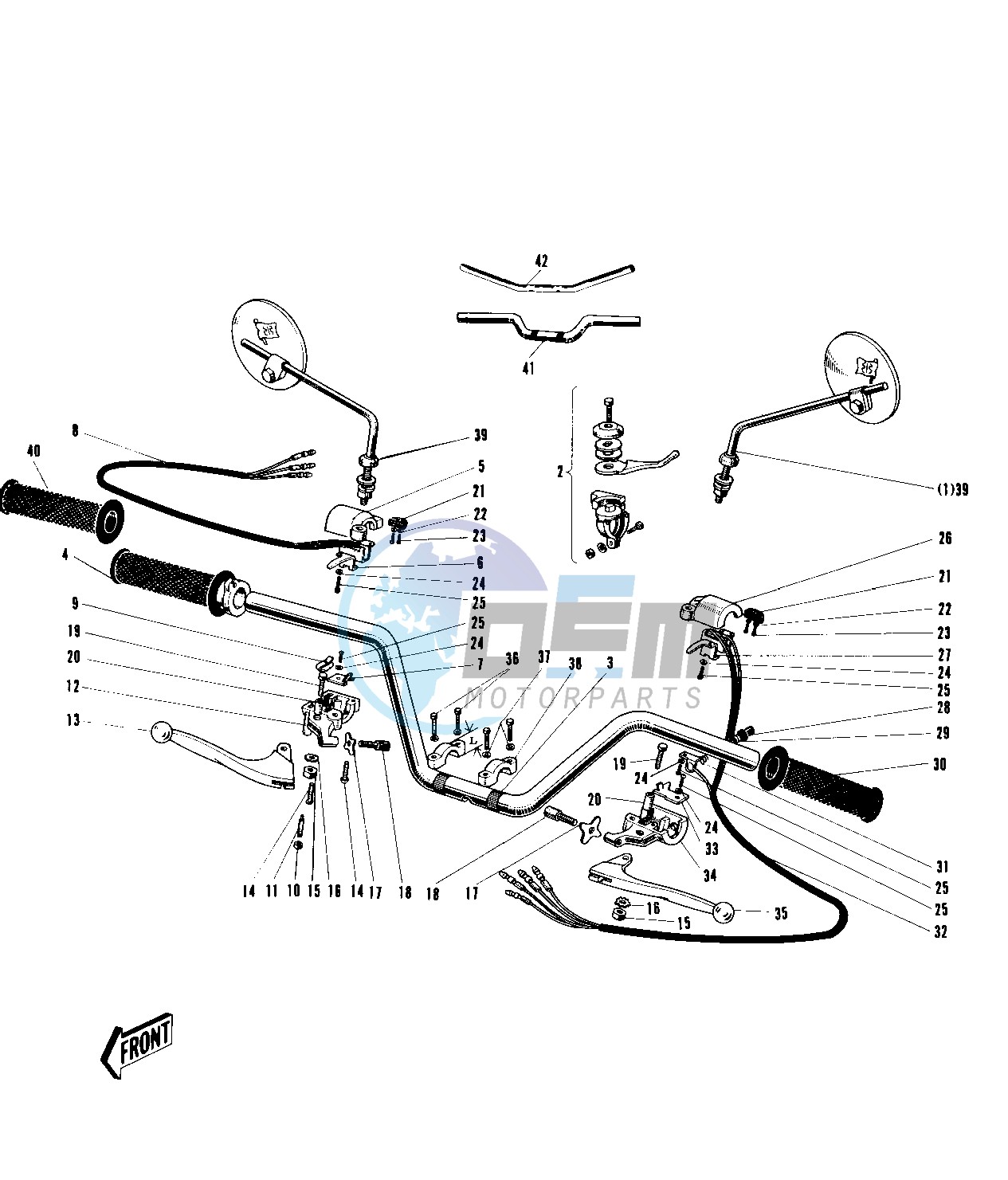 HANDLEBAR -- EARLY PRODUCTION- -