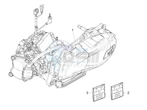 GTS 300 HPE 4T-4V IE ABS E4 (NAFTA) drawing Engine, assembly