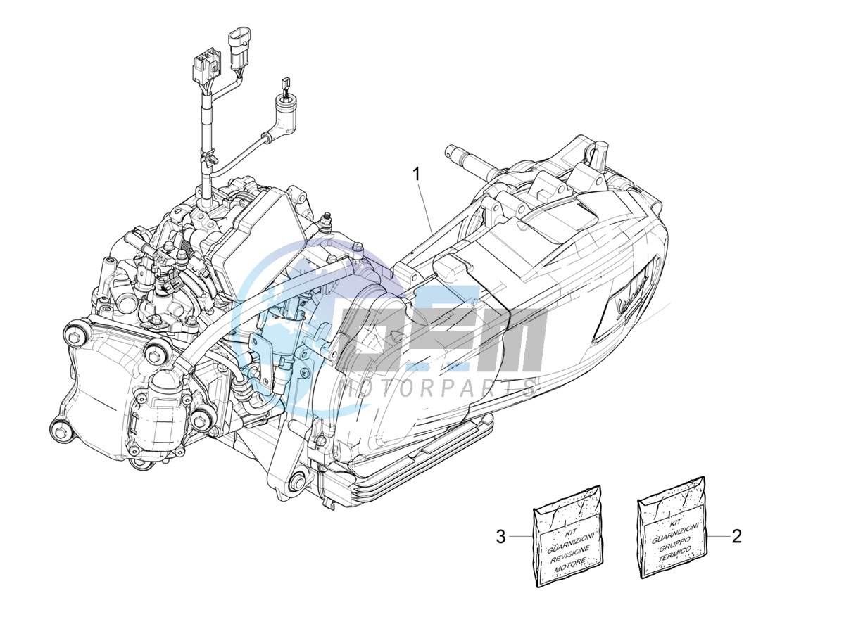 Engine, assembly