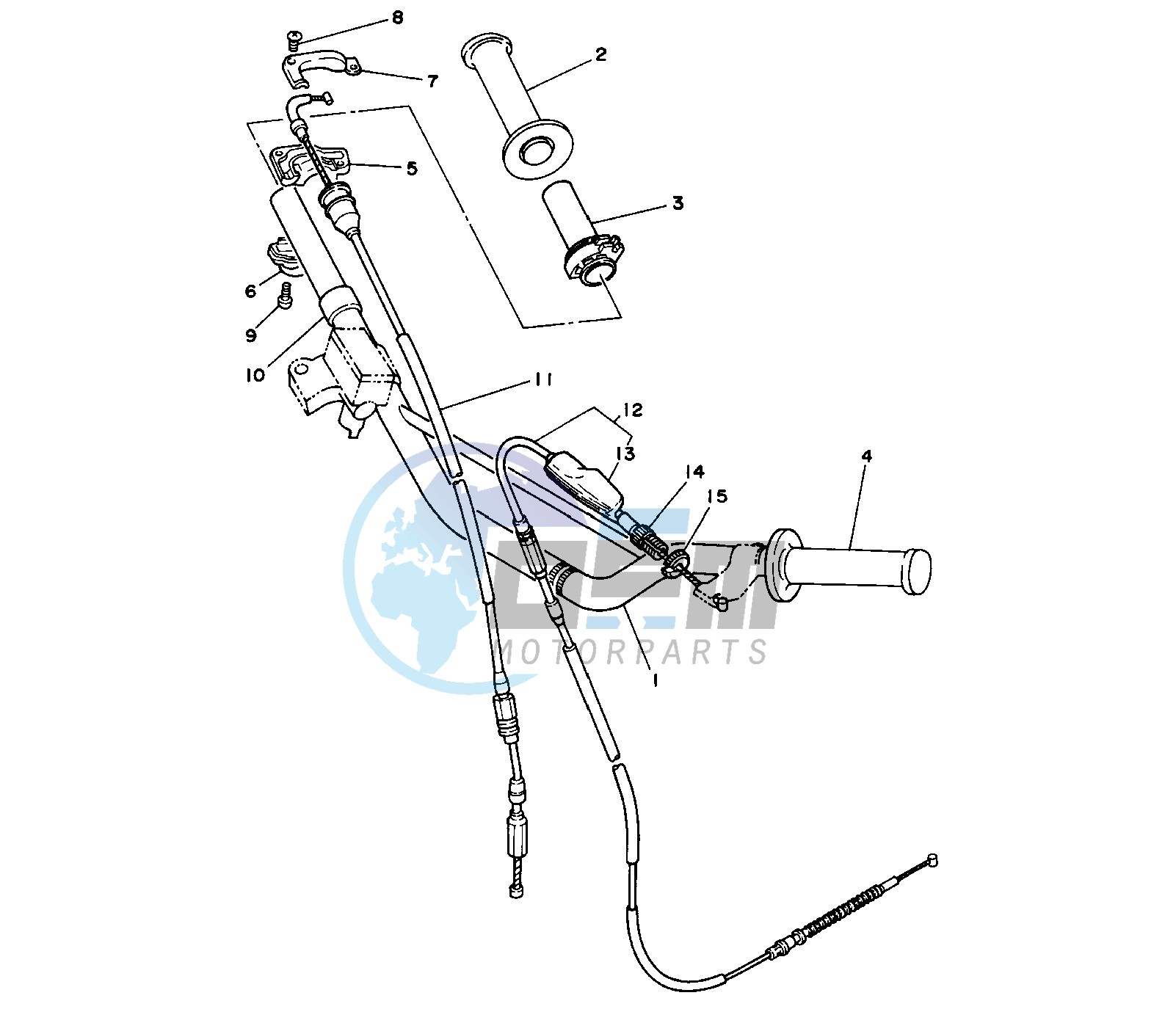 STEERING HANDLE AND CABLE