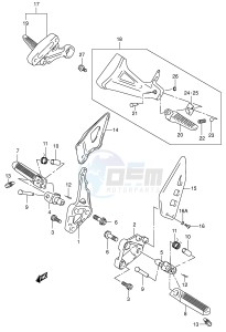 SV650 (E2) drawing FOOTREST