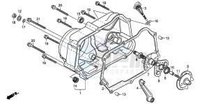 CRF70F drawing RIGHT CRANKCASE COVER