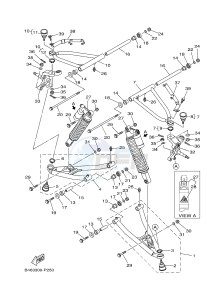 YFM700R YFM700RSF RAPTOR 700 SPECIAL EDITION (B463) drawing FRONT SUSPENSION & WHEEL